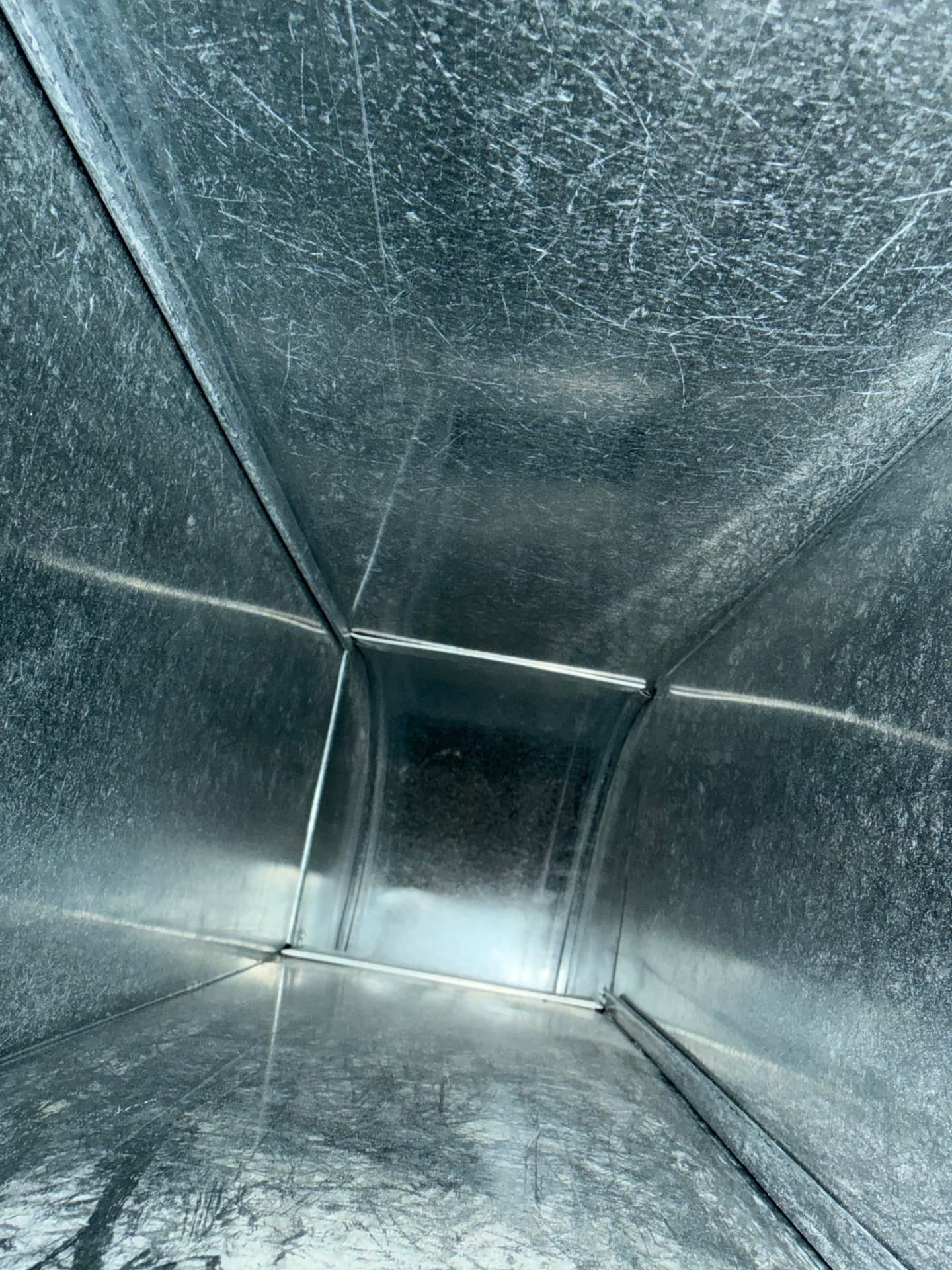 Air Duct Cleaning after Ridgeline cleaning — Return drop, fully cleared